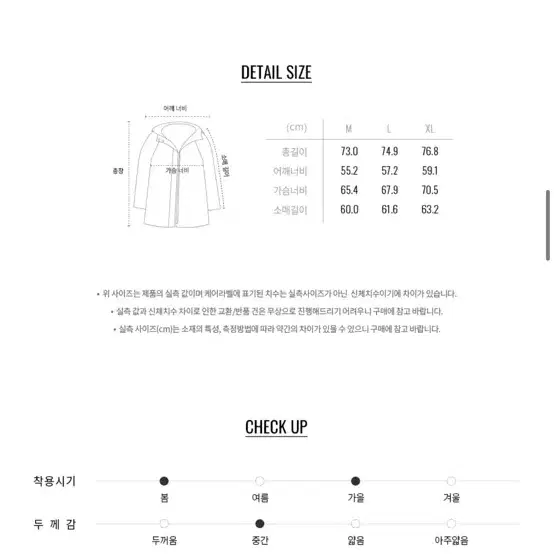 지오다노 밀리터리 후드 자켓_블랙 XL