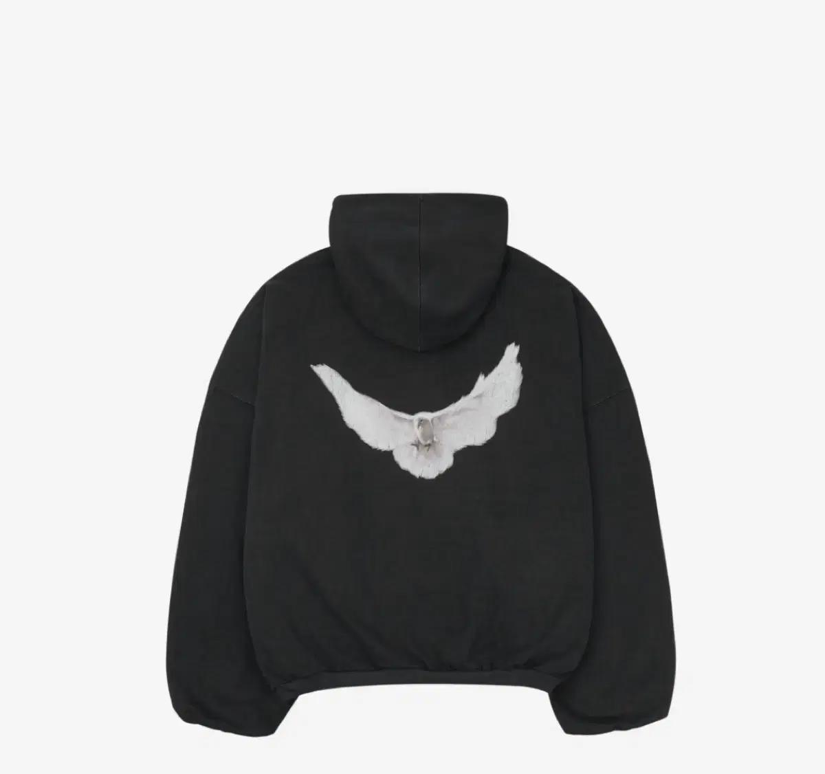 E.JI Gap Dove Washed Black Hooded L New