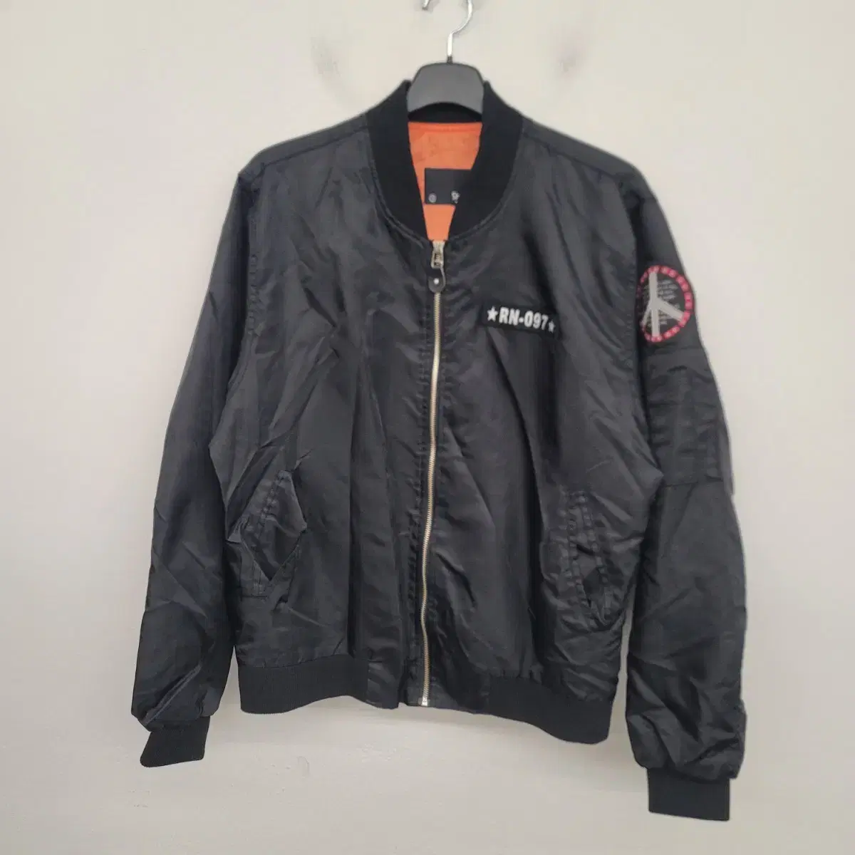 [100/L] Big Logo MA-1 Aviation Jacket