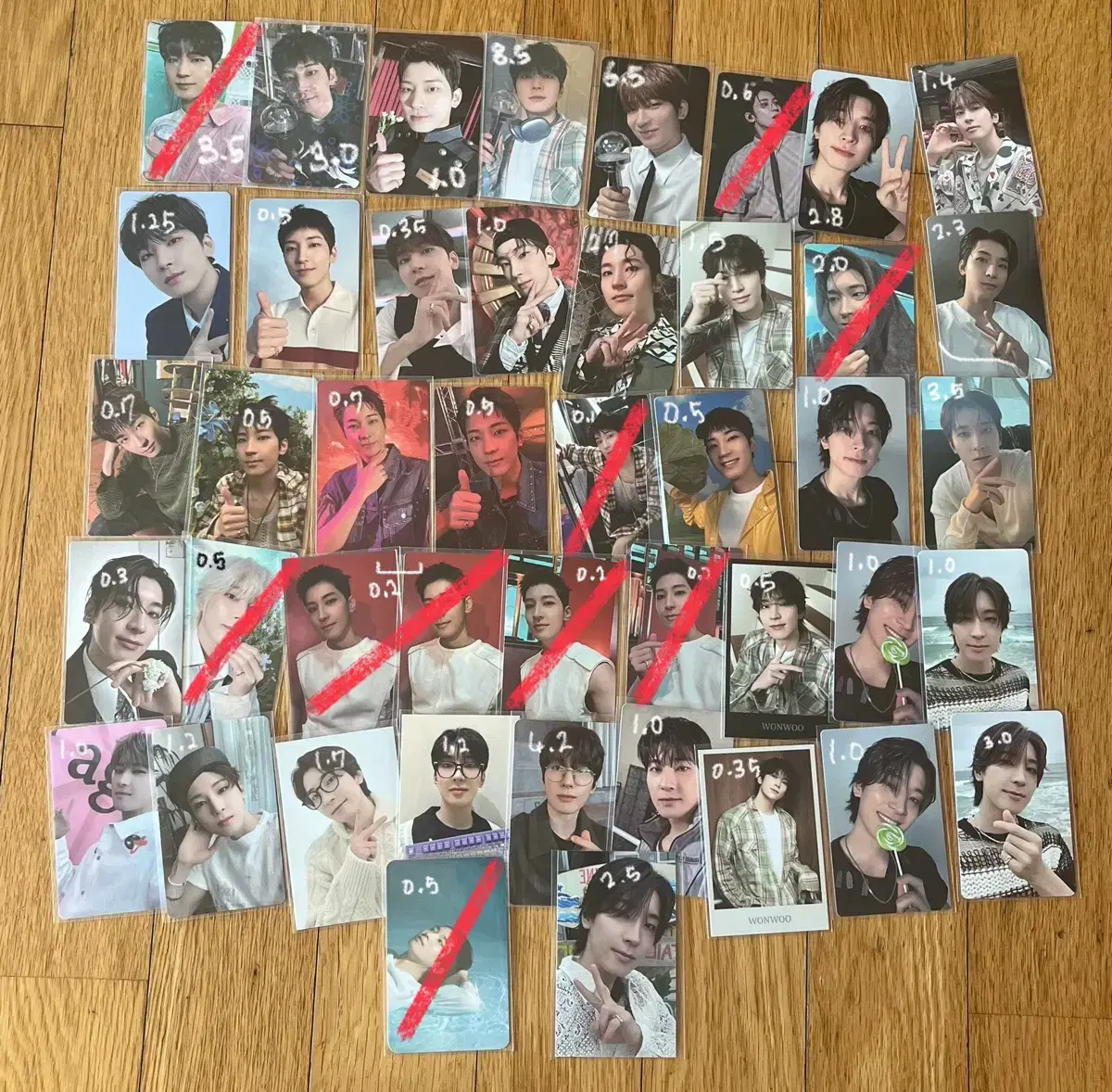 Seventeen wonwoo photocard Photocard bulk wts Bulk WTS