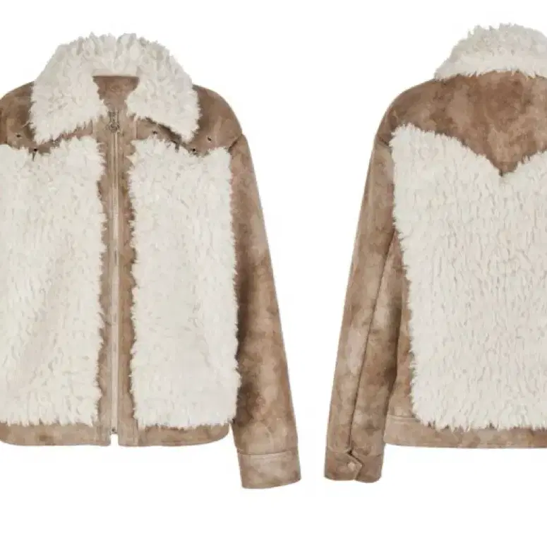 세릭 무스탕 퍼자켓 BULKY FUR COLLAR SHEARLING JA