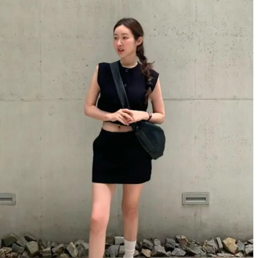 Zara 자라 베스트 조끼 (차정원 착용)