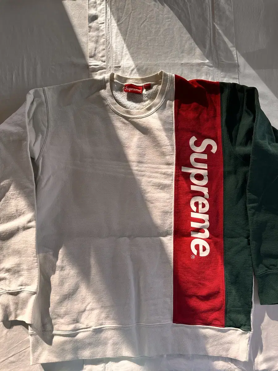 Supreme Logo Panel Crew Neck Sweatshirt XL