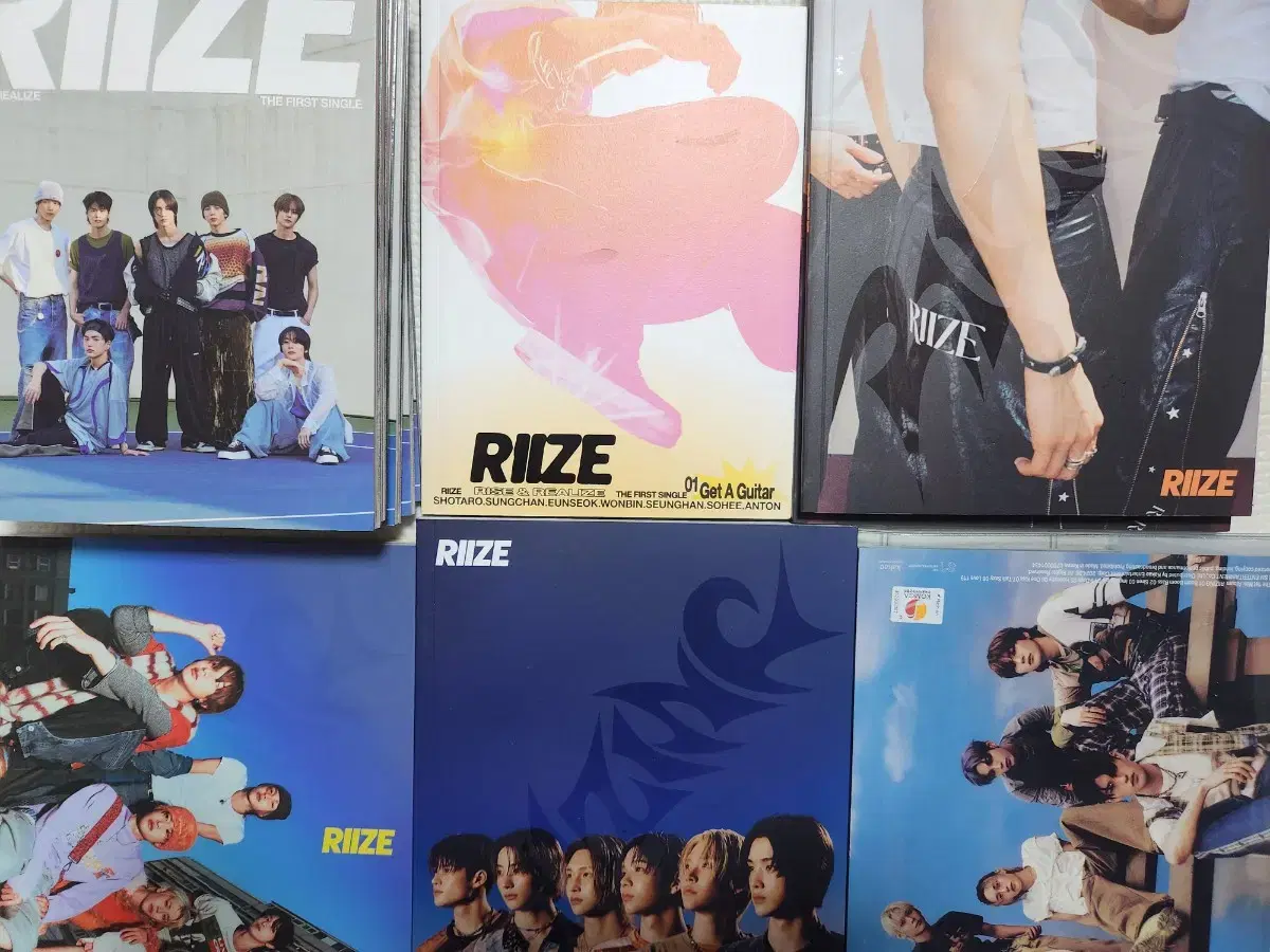 riize unsealed album geterguitar boom boombe scrap collect book wonbin sungchan chanyoung eunseok