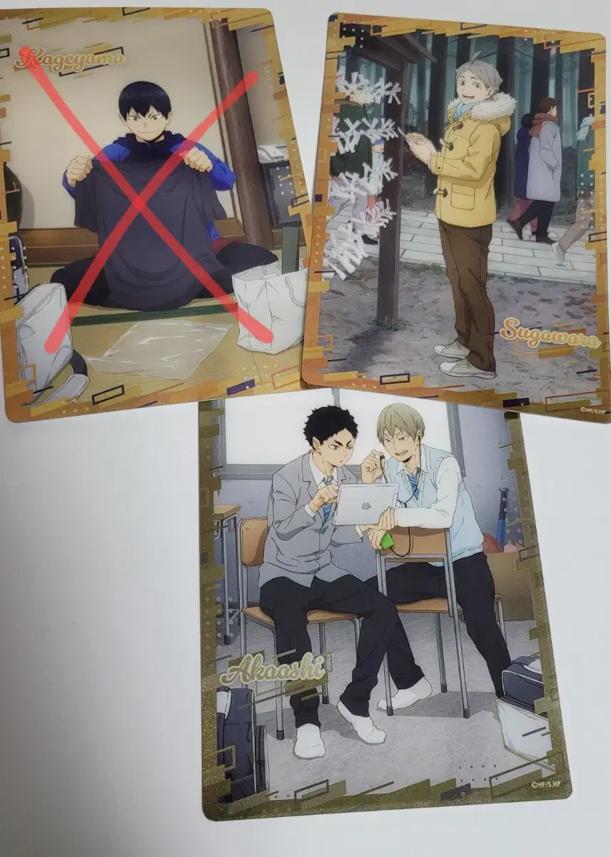 Haikyuu Metallic Clear Sheet kard ONE FINE DAY