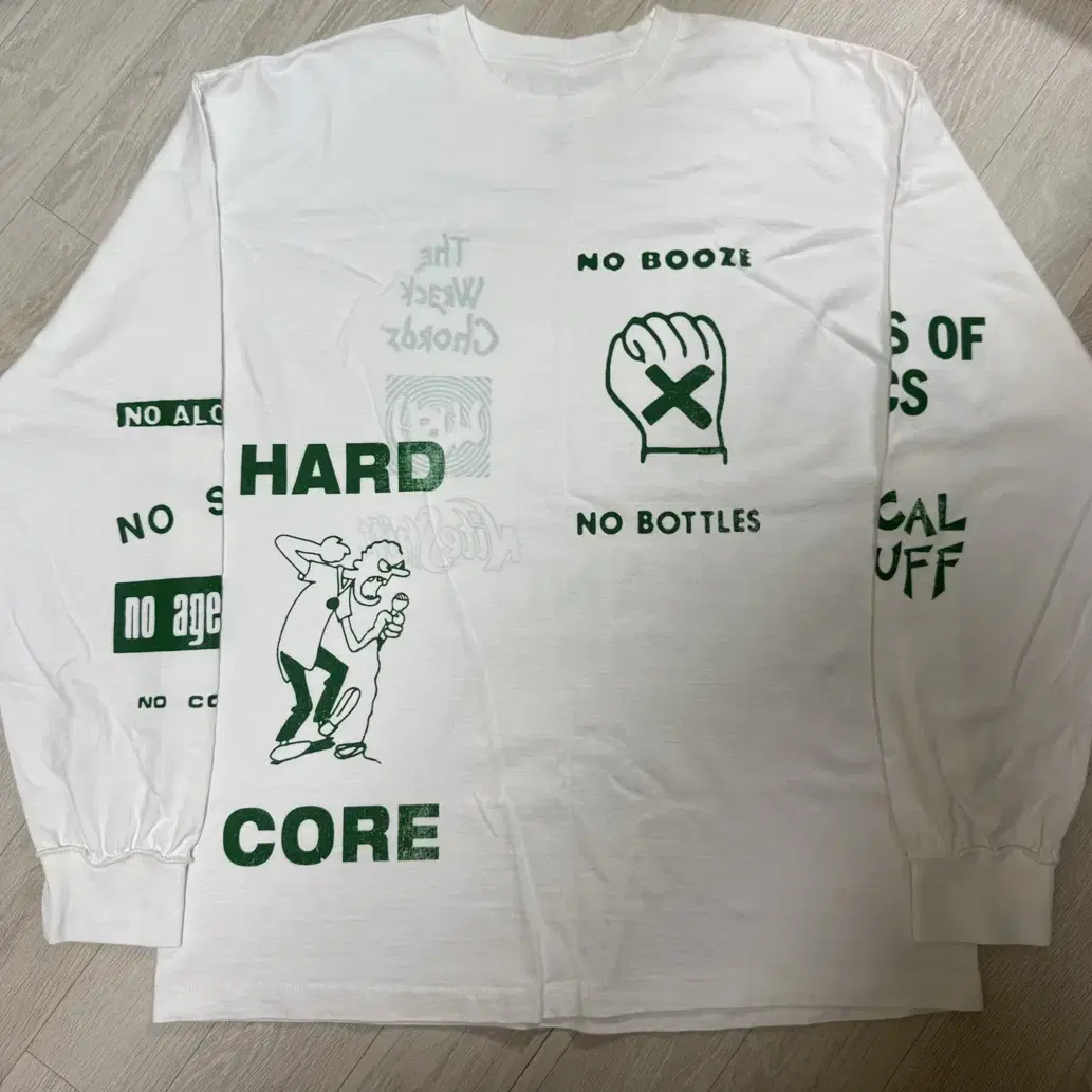 [3]더뤡코즈 HARDCORE DYED 롱슬리브 에크루