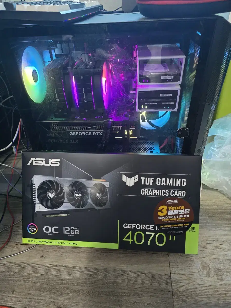 ASUS TUF GAMING RTX 4070ti OC 12GB 국내정품판