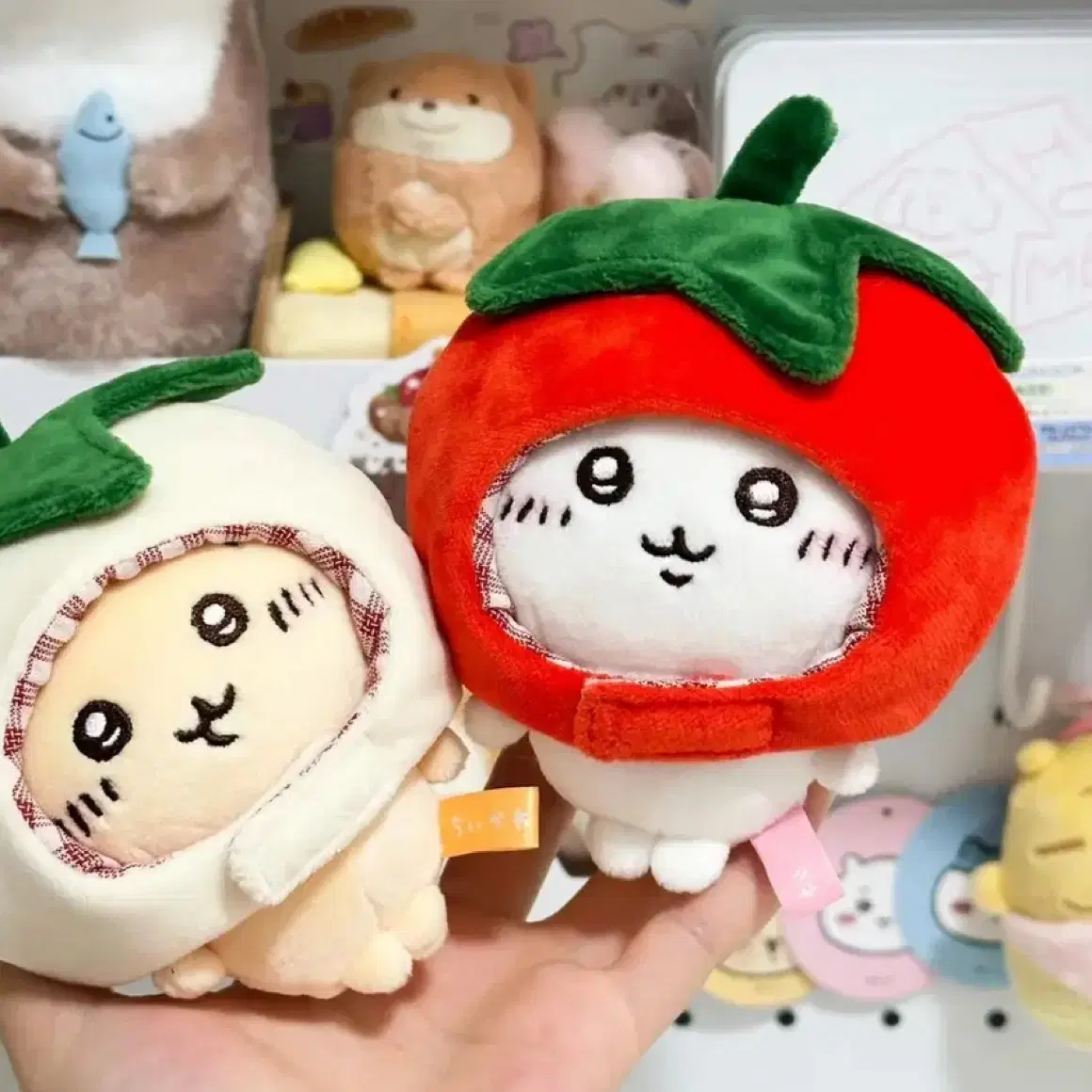 10cm 인형옷 토마토 모자