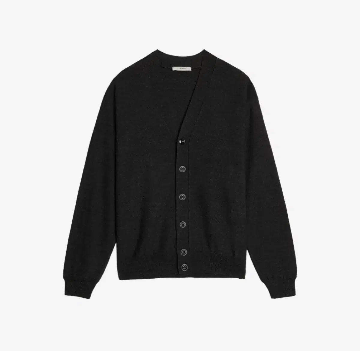 [M] Lemaire Relaxed Twist Cardigan Anthracite