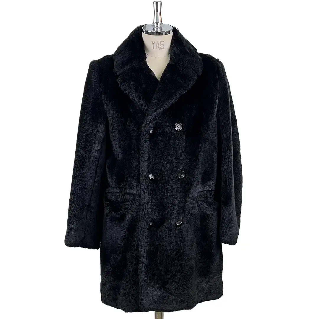 WACKO MARIA FUR DOUBLE BREASTED COAT