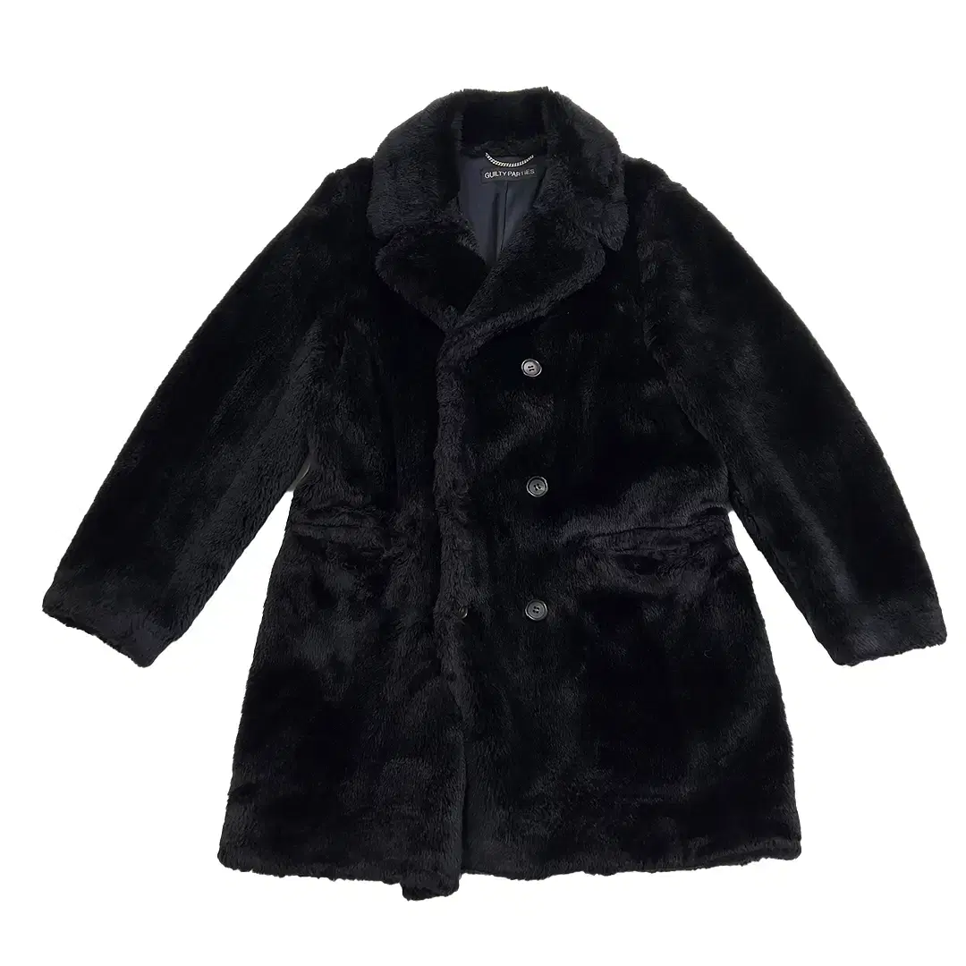 WACKO MARIA FUR DOUBLE BREASTED COAT