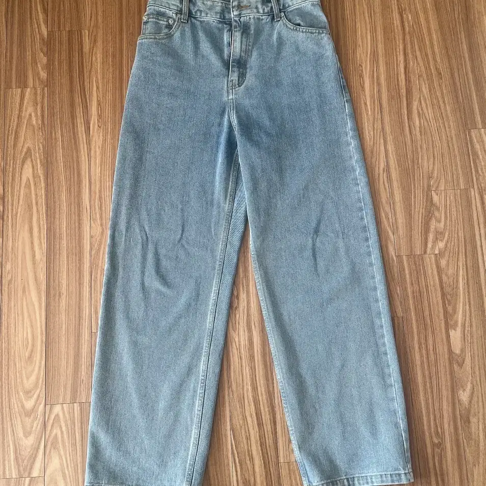 낫포너드 Wide Denim Pants - Light Blue(S)