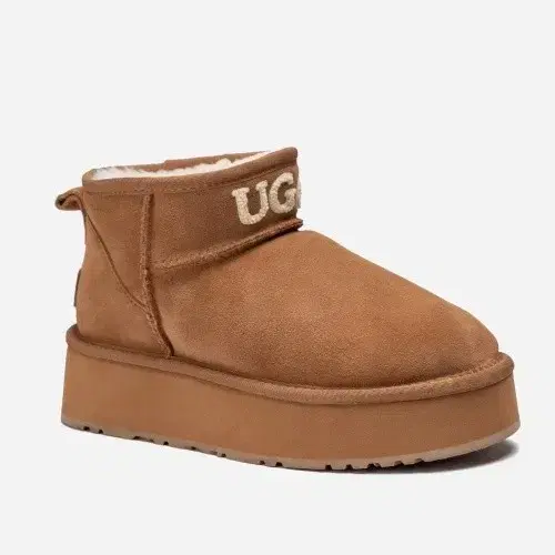 Domestic Shipping New] Australian Ozwear UGG Platform Knit Logo Ultra Mini Uggs