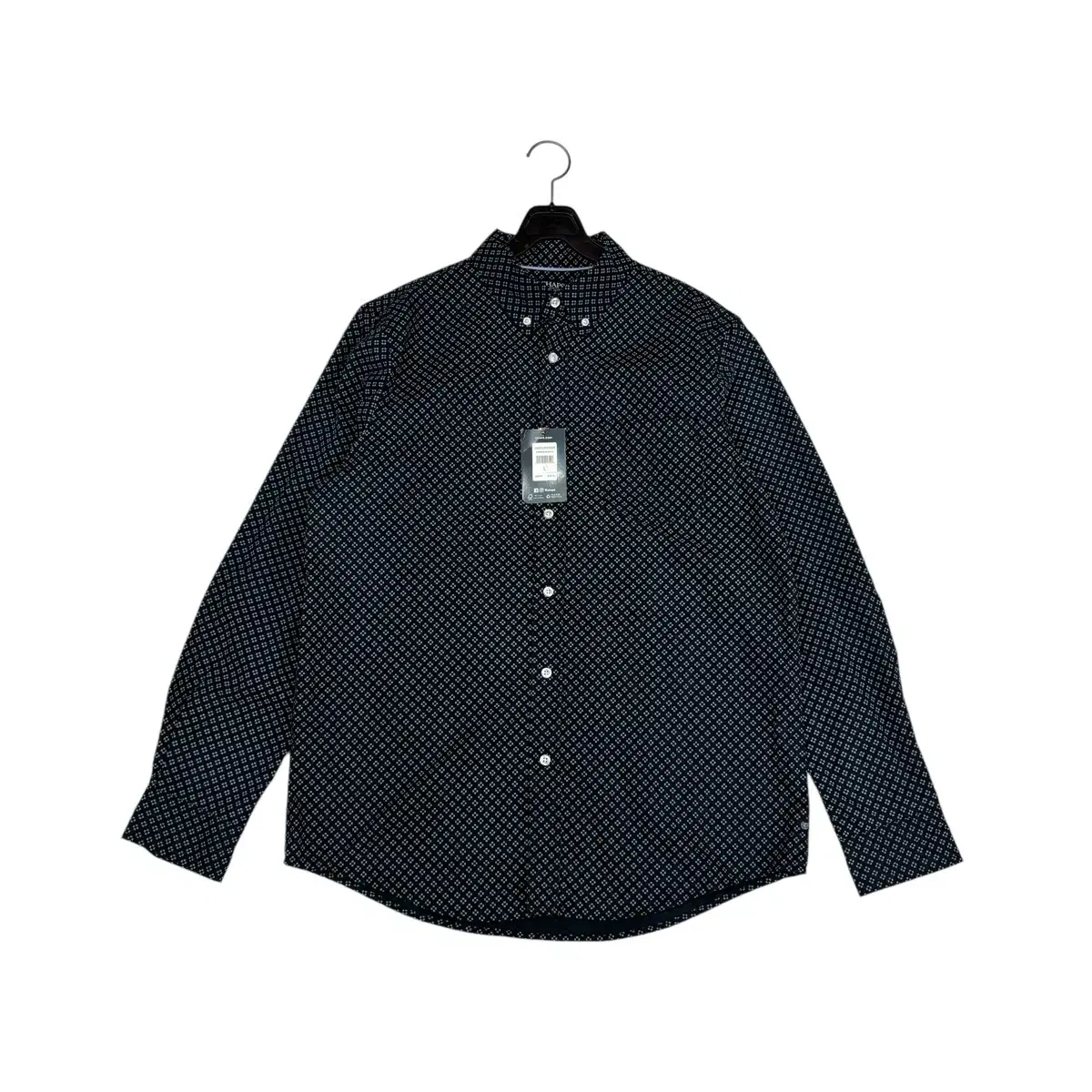 New Arrivals Chaps Ralph Lauren Navy Patterned Shirt