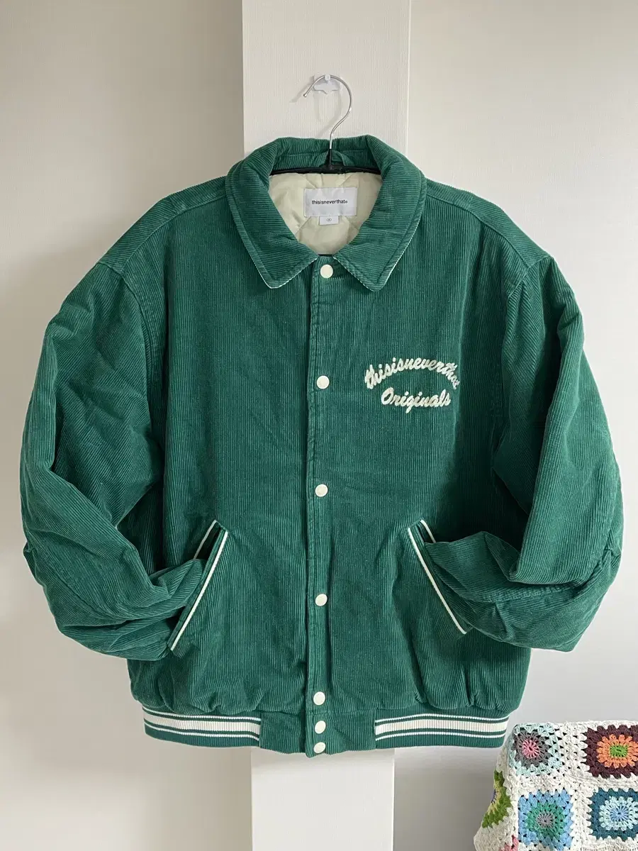 This Is Never That Corduroy Varsity Jacket S