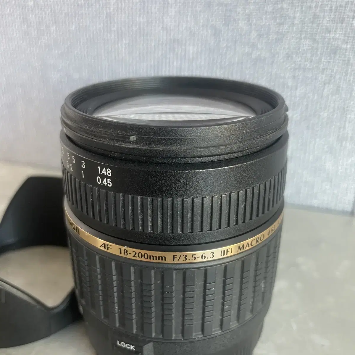 캐논 탐론 슈퍼 줌 렌즈18-200MM XR DI II  후드 필터 포함