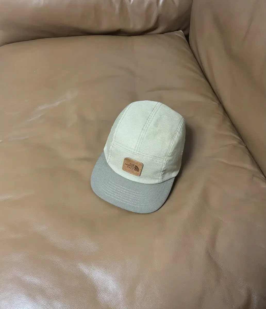 나나미카 노스페이스 퍼플라벨 캠프캡 모자 Leather Logo Tan