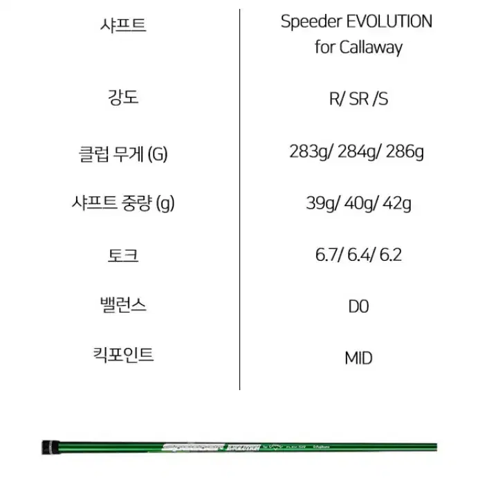 캘러웨이 에픽 맥스패스트 EPIC MAX FAST 3번5번 남성우드 스피