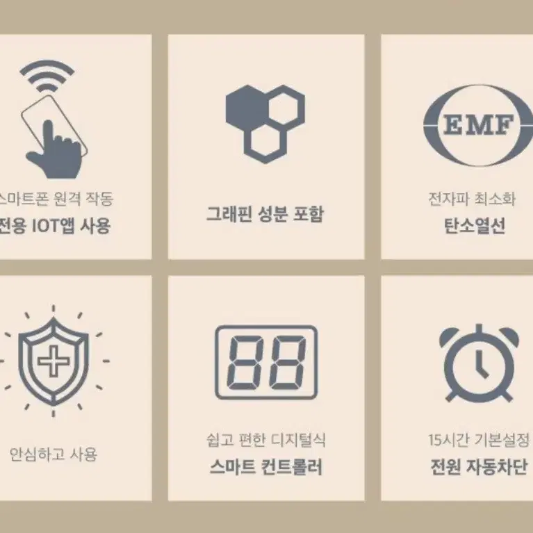 한일의료기 프리미엄 스마트 IOT 그래핀 EMF 카본매트 위스퍼 그레이