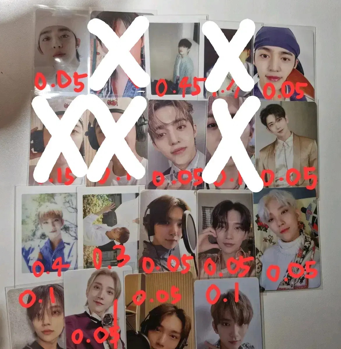 Seventeen photocards in bulk sell (all except jeonghan)