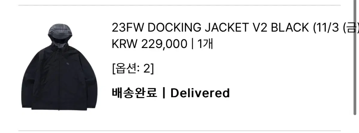 [2] San San Gear Docking Jacket 23FW Black