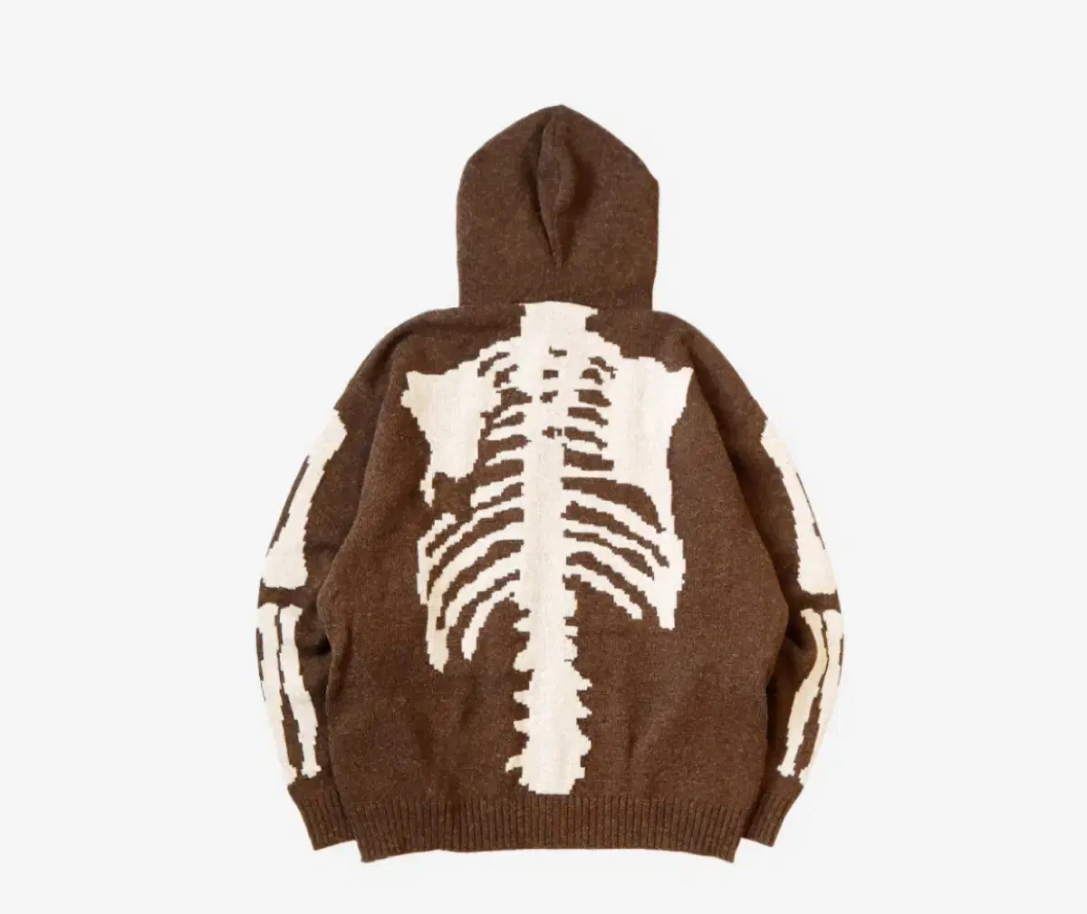 size 3) Capital 5G Wool Bone Hooded Sweater Brown