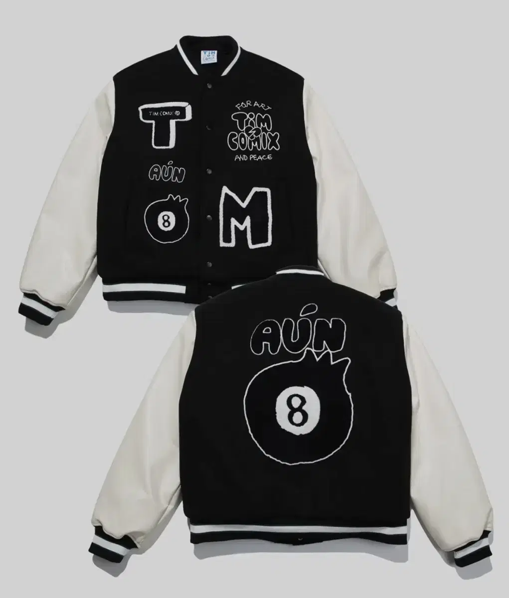 teamcomics 8ball varsity jacket (varsity jacket)