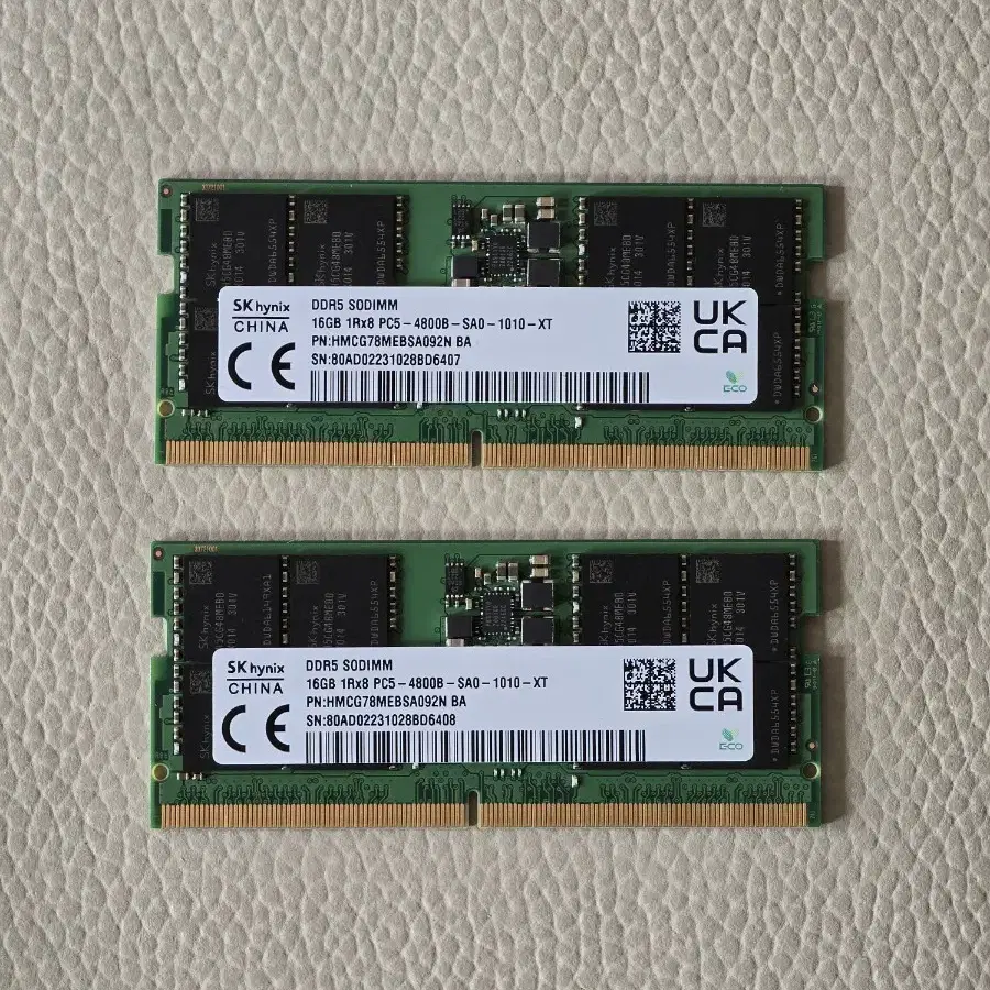 노트북용 하이닉스 DDR5 4800 32GB (16X2)