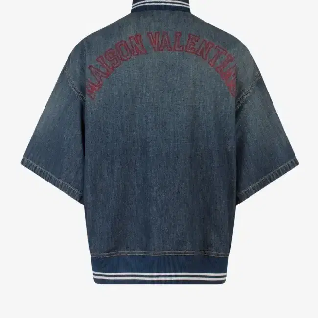 발렌티노 메종 로고 CHAMBRAY 폴로 데님 셔츠 새상품