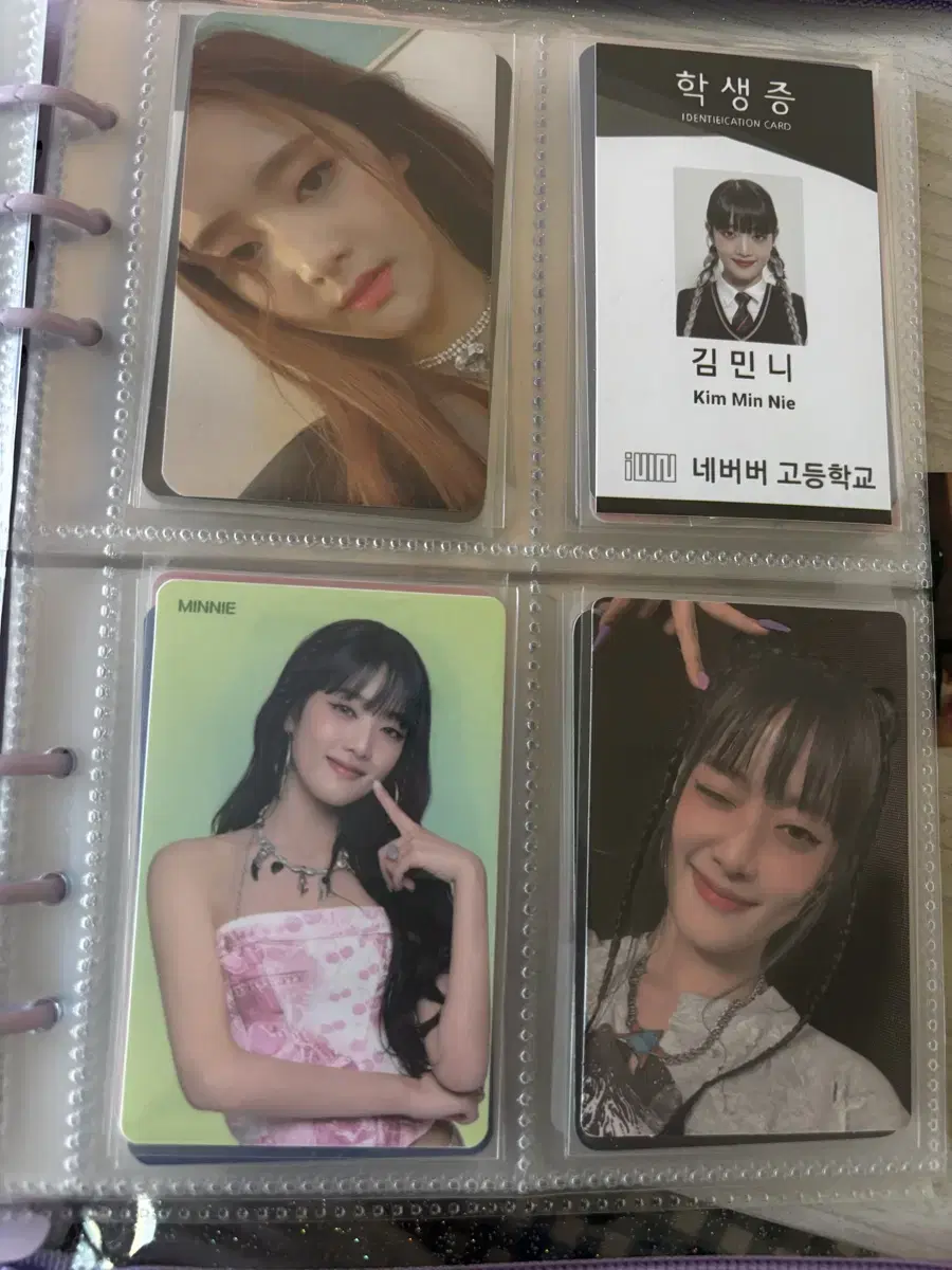 Minnie,Soyeon,Shuhua Photocard