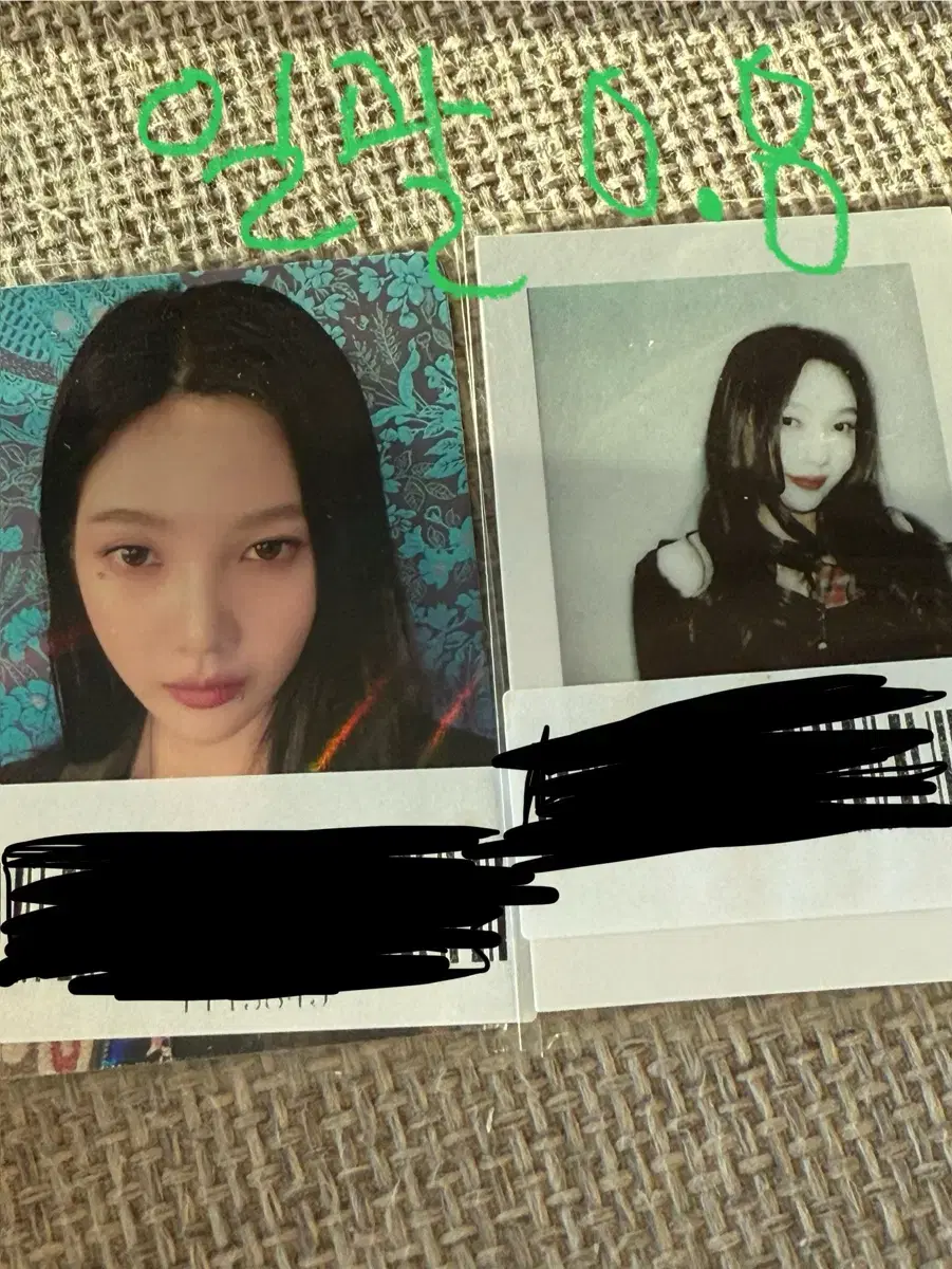 red velvet joy park sooyoung chilkil kms poster unreleased photocard photocard pola