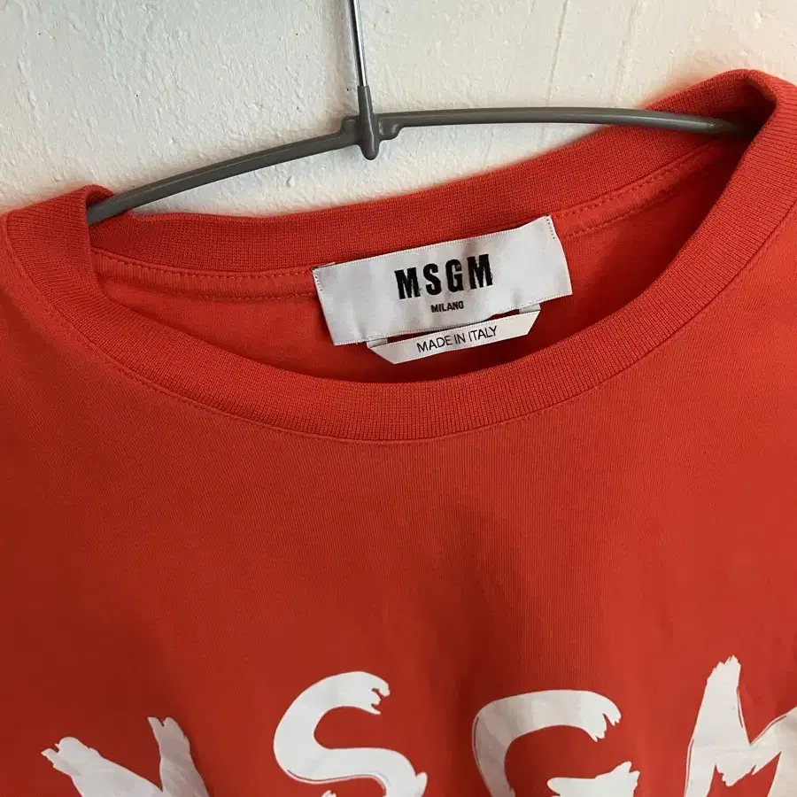 MSGM 티셔츠 (여성용, 오렌지)