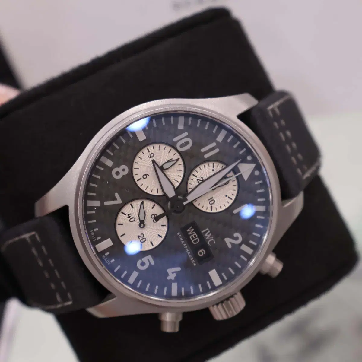 IWC 파일럿 크로노그래프 AMG 시계 IW377903 백화점 A+급