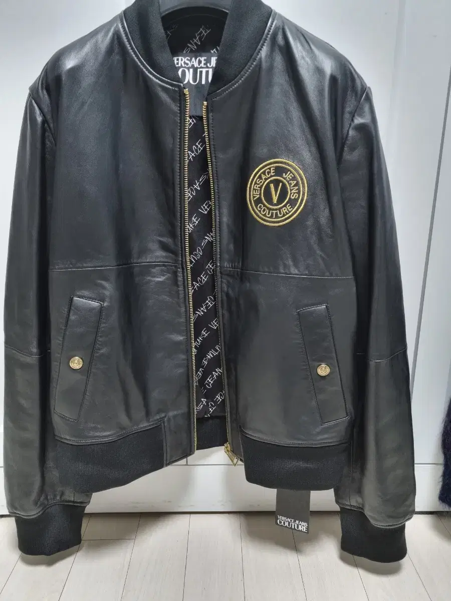 Versace Jin lambskin 100% leather jacket 52 size (105-110) new