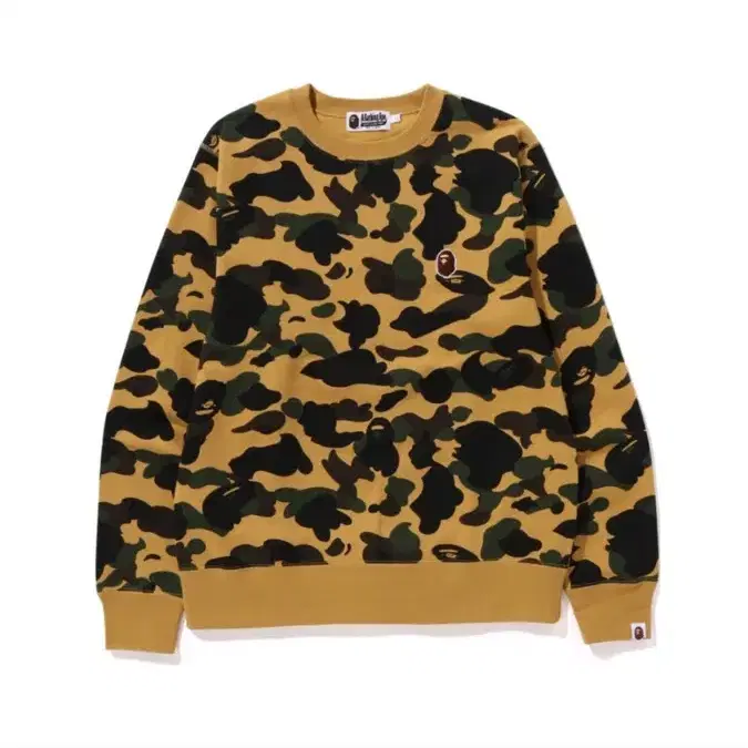 베이프 1ST CAMO ONE POINT CREWNECK 맨투맨 새상품