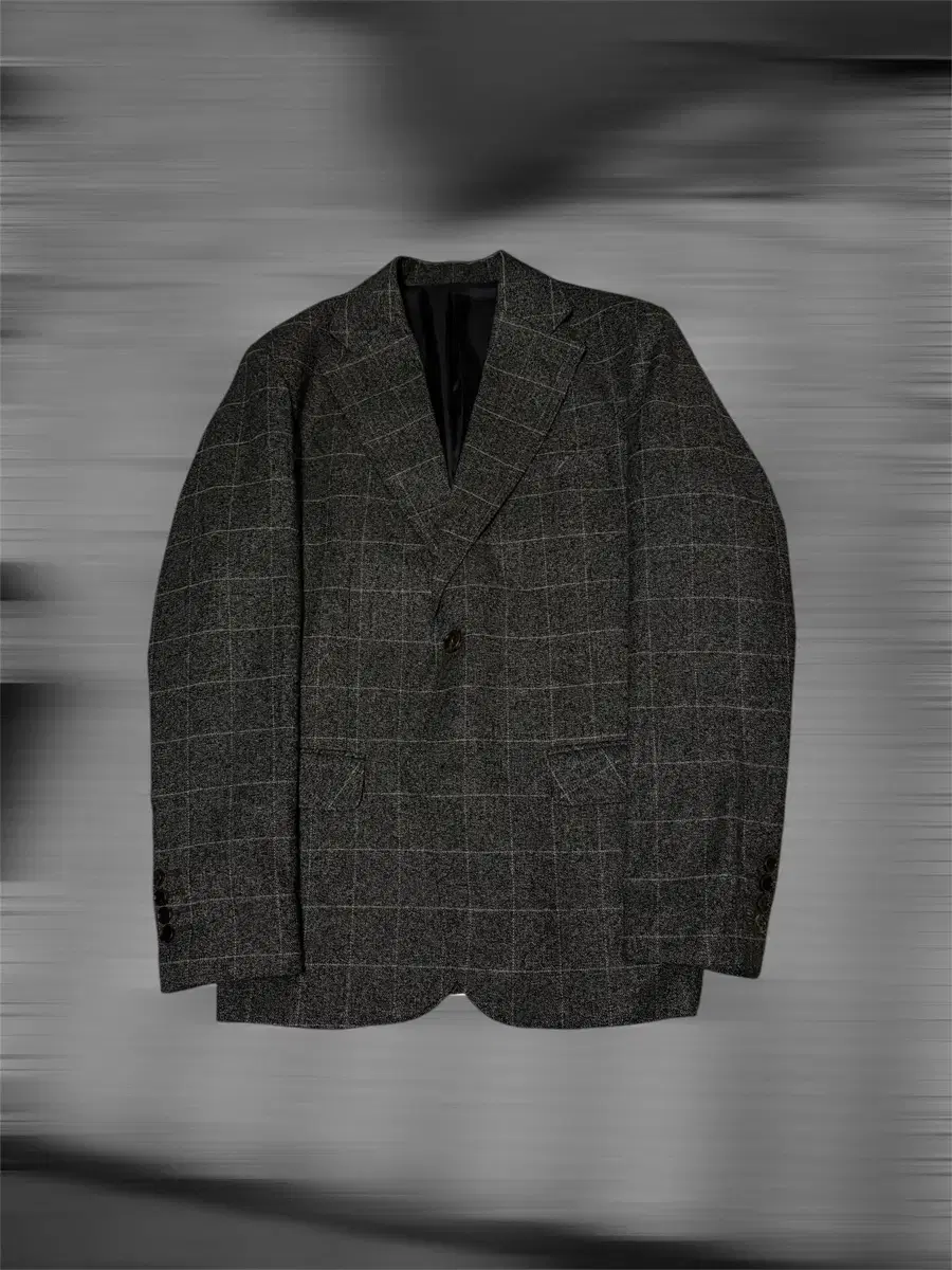 Dark gray check pattern jacket 100