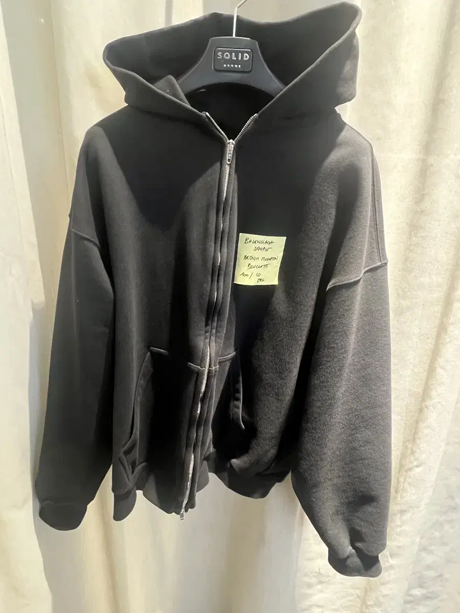 S Balenciaga Post-it hoodie zip-up