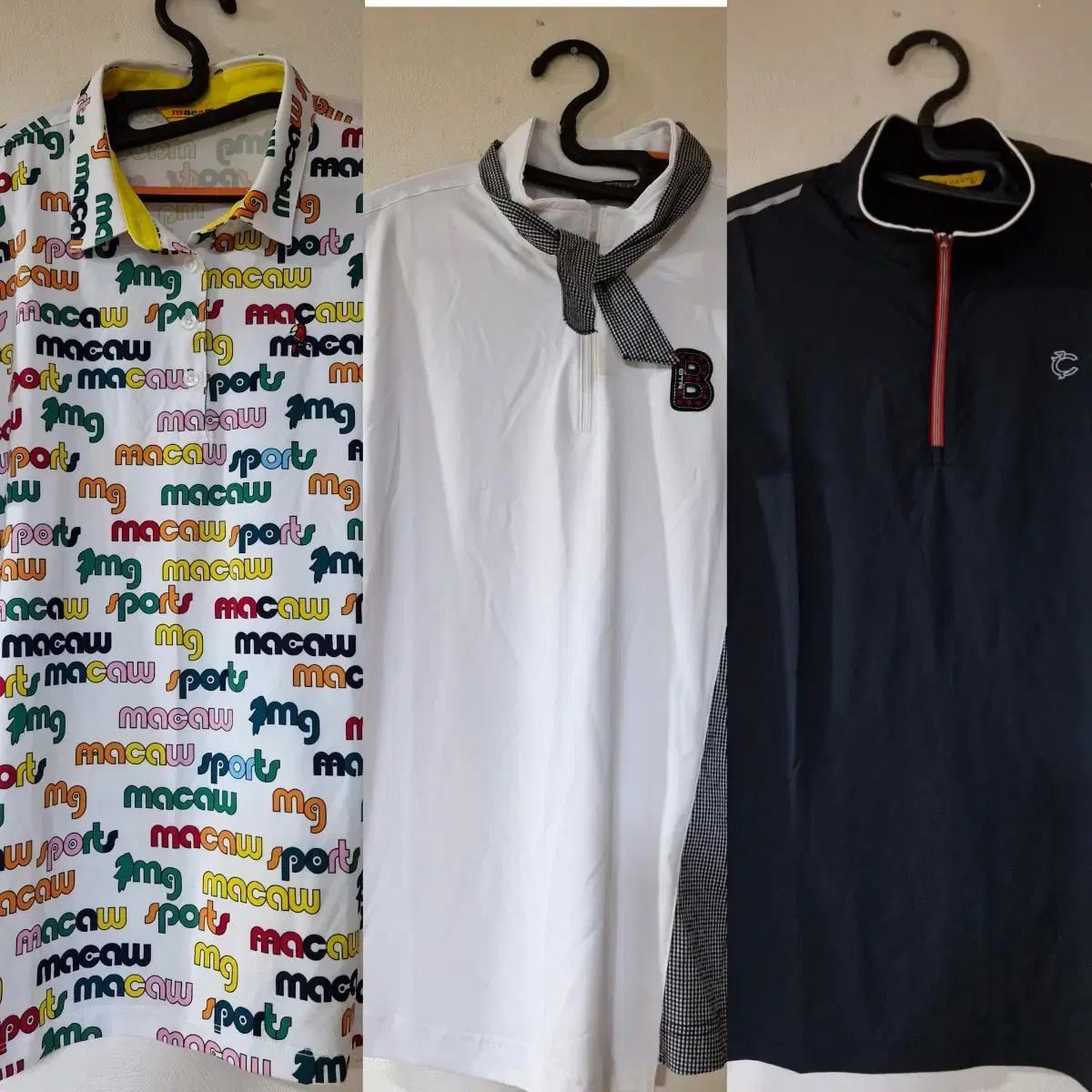 Several women's golf outfits (Louie Castell, Mako, BTR)