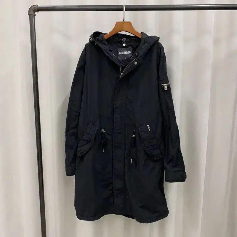 Buckaroo Black Long Field Jacket Fishtail Parka 100 A06742