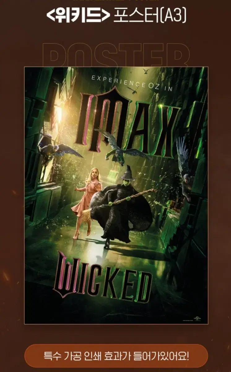 Wicked Imax 4DX ScreenX poster