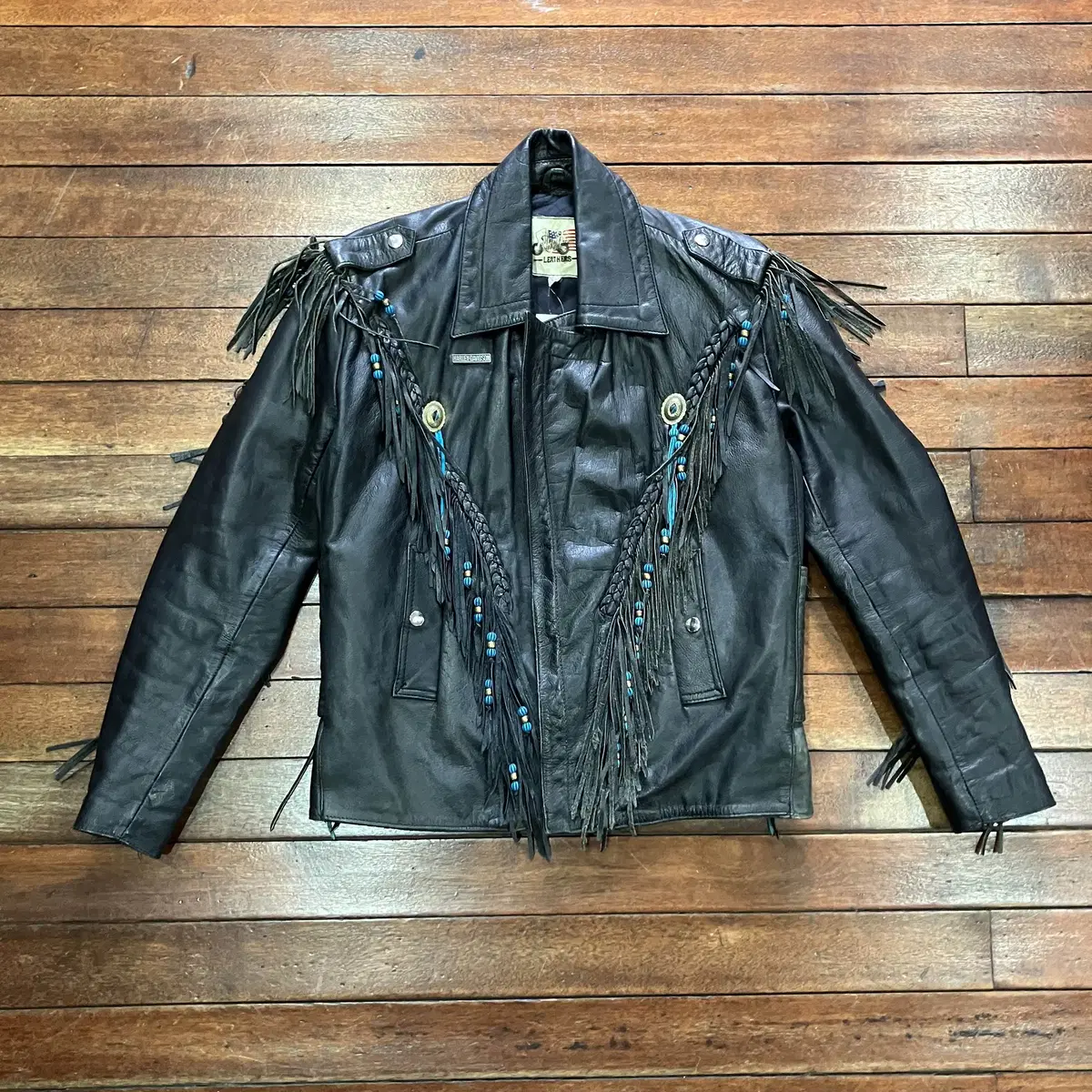 80s FUREAL Leather Tesla Jacket