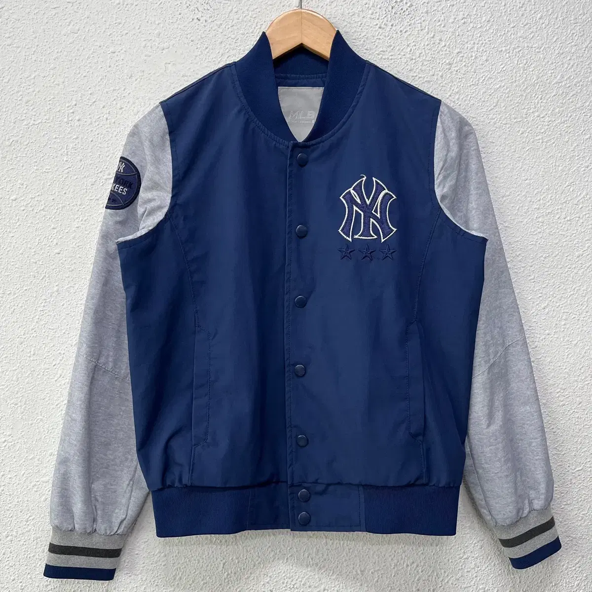 [85] MLB M.L.B. New York Yankees hooded baseball jumper Varsity Jacket 0726