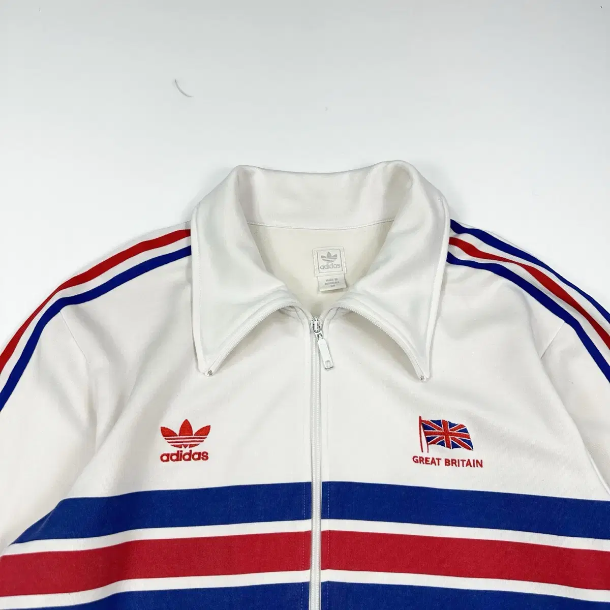 adidas UK Retro White Track Top Jersey (XXL)