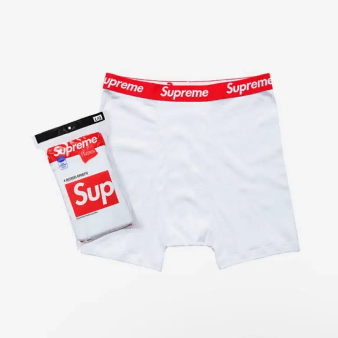 Supreme 슈프림 헤인즈 박서 브리프 화이트