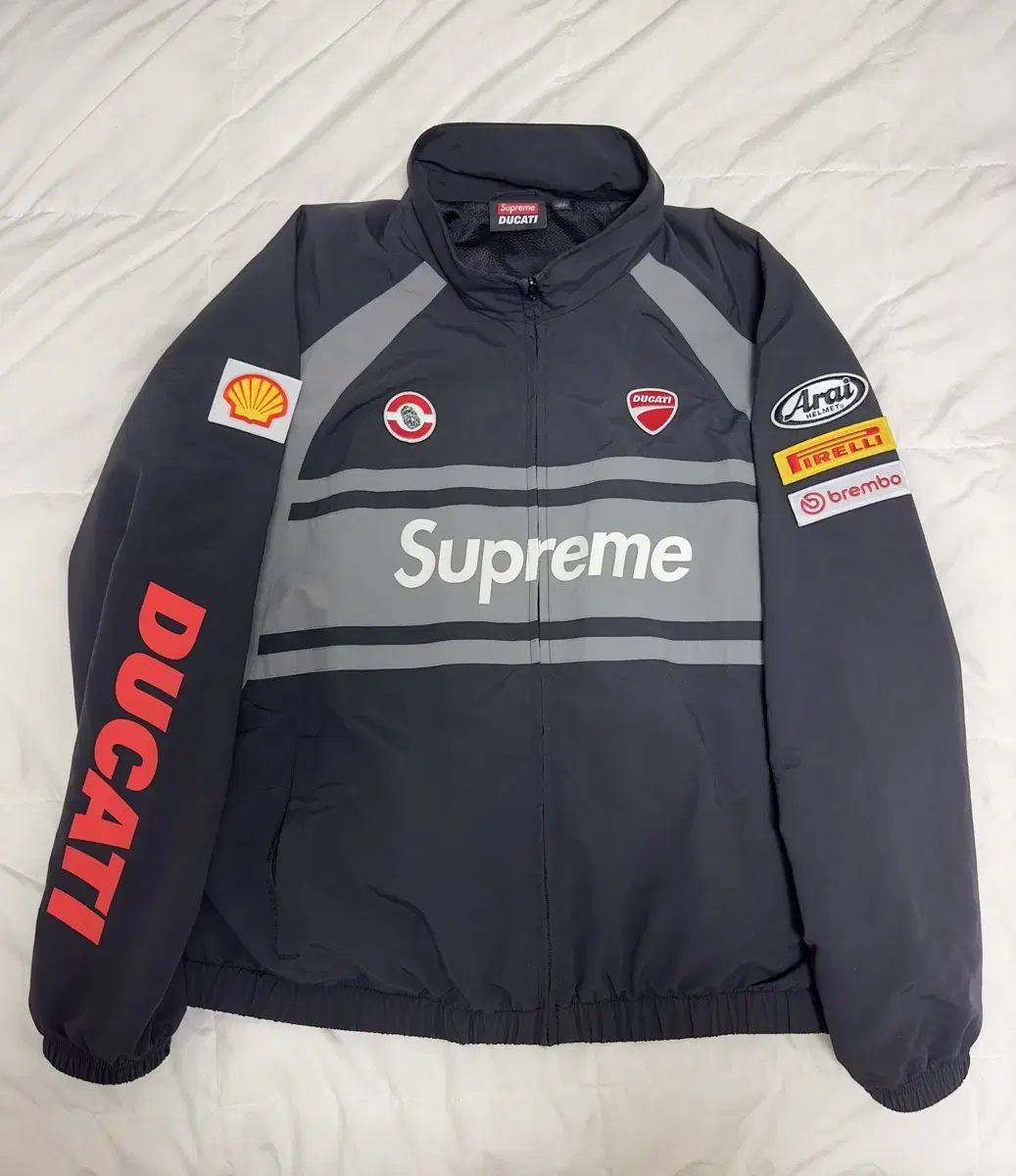 [L] Supreme Ducati Track Jacket Black