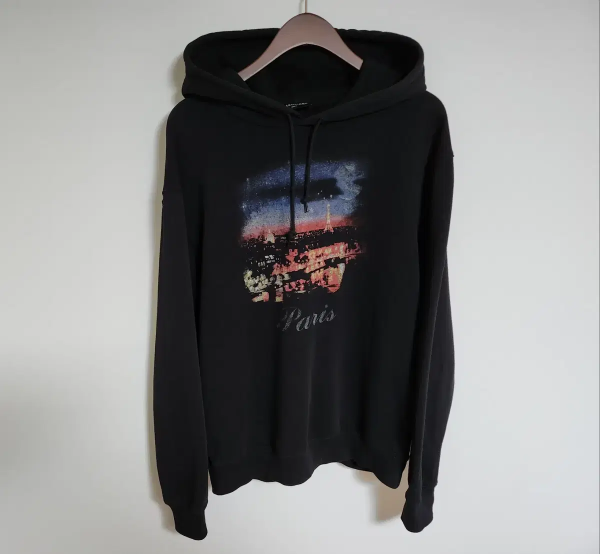 XL Balenciaga Paris Public Hoodie 485895 TWK45 1000