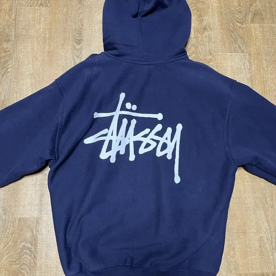 Stussy Basic Stussy Zip Hoodie Navy 2022