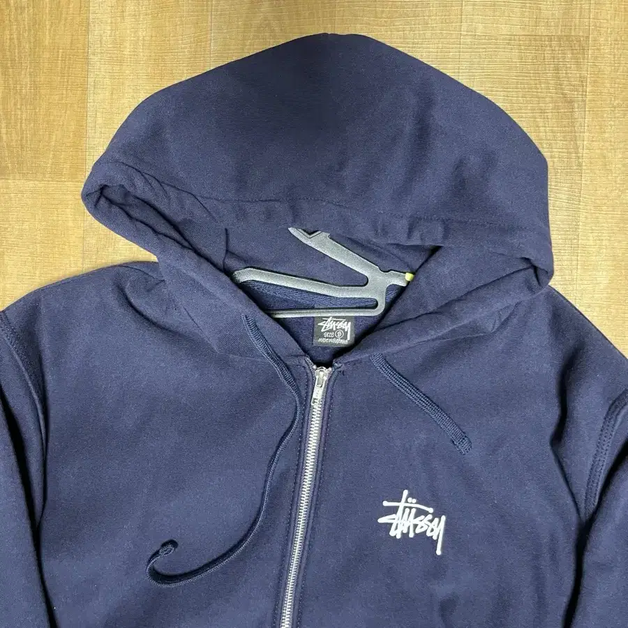 Stussy Basic Stussy Zip Hoodie Navy 2022