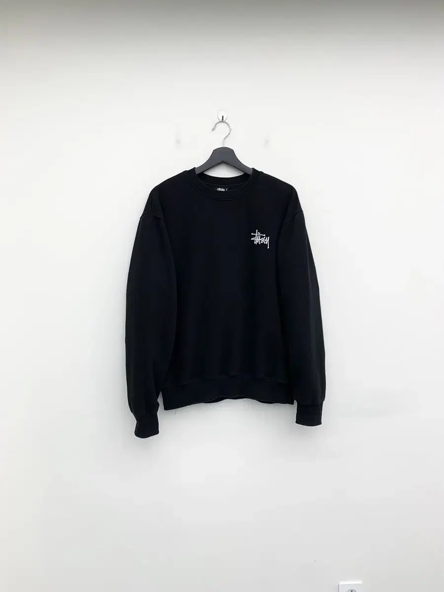 Stussy Basic Logo Black Sweatshirt