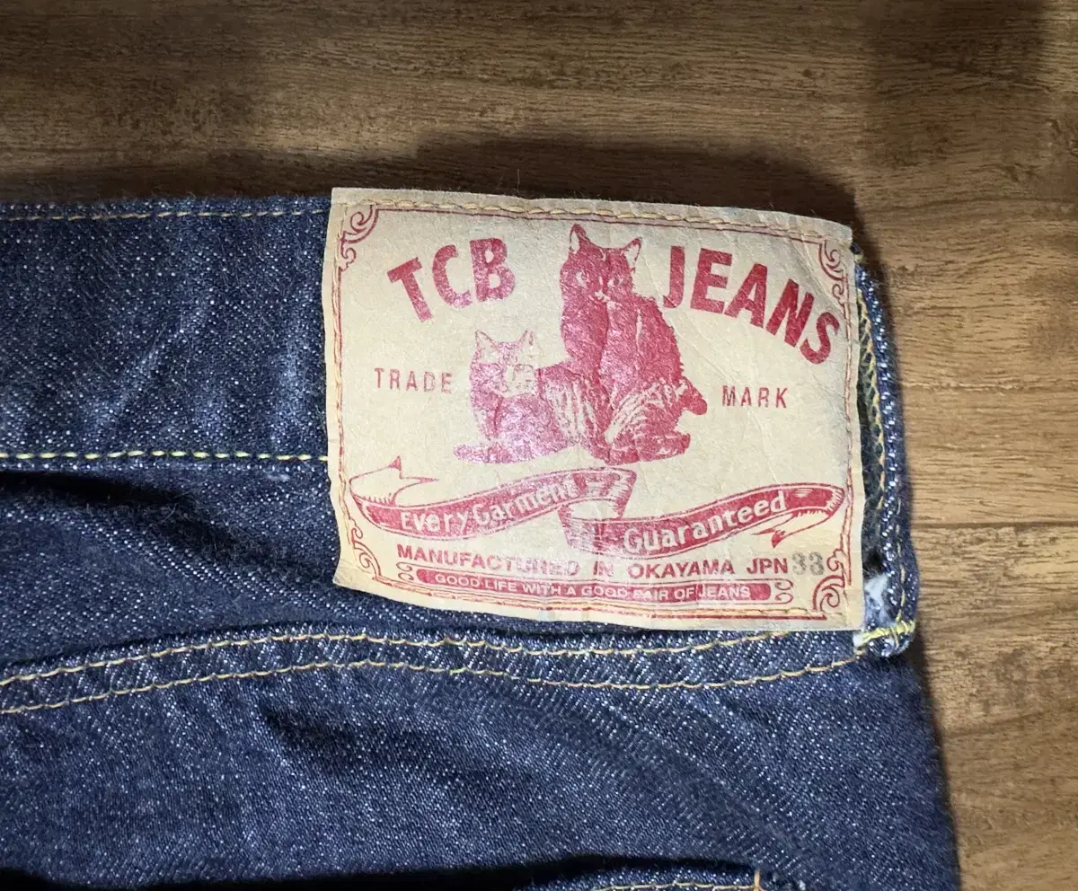 TCB Jeans 50s one wash denim size 33